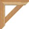 Ekena Millwork Traditional Slat Rough Sawn Bracket w/ Offset Brace, Western Red Cedar, 6"W x 24"D x 24"H BKT0604X24X24TRA06RWR - alternate 2